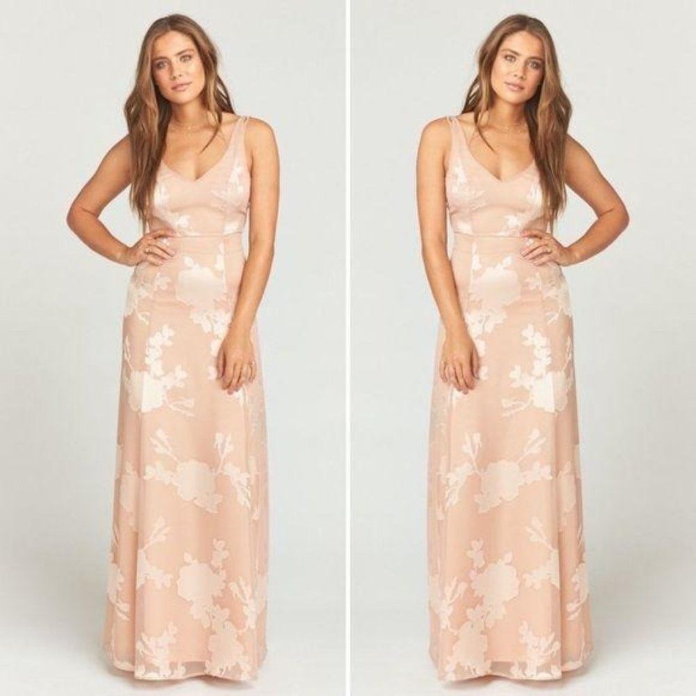 Show Me Your Mumu Jenn Maxi Dress Engaged L